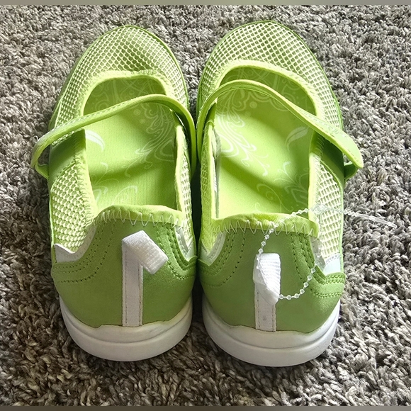 Danskin Now Shoes Womens 6.5 Chaka Mary Jane Green Hook & Loop Comfort Low Top - Picture 5 of 8